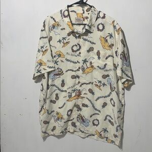Quicksilver Waterman Collection XL XMAS shirt Mele Kalikimaka